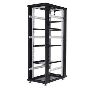 网络服务器机柜1.6米32U尺寸1600*600*600MM 600深前玻璃门后网门