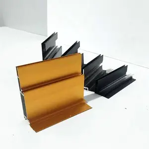 铝合金卡布型材 uv软膜灯箱金色型材 手机店商场定制软膜灯箱