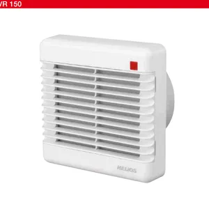 Helios Ventilatoren 嵌入式室内风扇HVR 150/4 E,带电动百叶窗