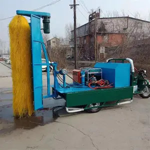 全自动围挡清洗机 工地隔离栏杆清洁车 护栏围挡清洗机