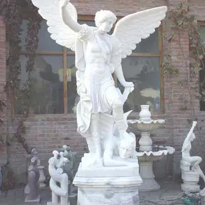 西方人物耶稣天使汉白玉花岗岩石材石雕手工工艺品教堂公园广场摆件
