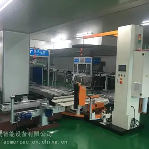 在线式薄膜缠绕覆膜机 自动压顶缠绕一体机 缠膜机 围膜机 广东深圳东莞厂家