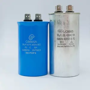 供应 赛福 制冰机滤波补偿薄膜电容30UF 450VAC CBB65