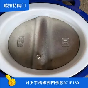 卫生级D71F-16Q软密封球墨铸铁手柄对夹蝶阀