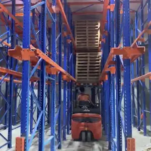 江西驶入式货架 宜春通廊式货架定做 仓储叉车出租