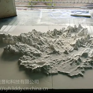 成都城市沙盘模型3D打印服务,城市地图沙盘,卫星地图实景沙盘模型
