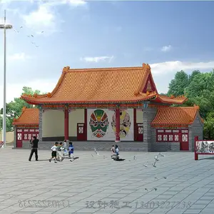 款式多样的古建寺庙 祠堂建筑 农村戏楼施工