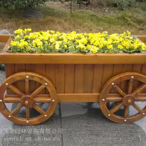 重庆花车,花架,户外实木花车,户外小品