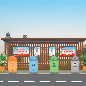 智能分类小区使用地埋式垃圾桶(站)四分类配到溢满清运系统