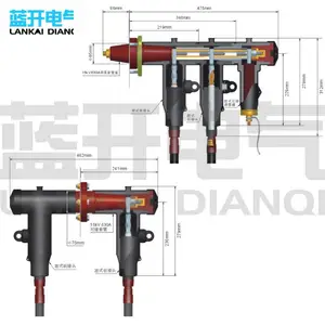 ŷʽ���¸���10KV���͵��½�ͷ��ѹ���·�֧��ɴ���t��630Aǰ��