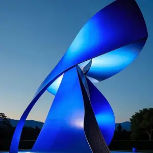 镜面不锈钢雕塑景观园林摆件定制园林景观小品厂家现货