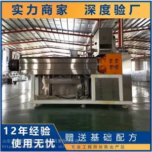 东旭亚预糊化淀粉双螺杆膨化机 变性淀粉挤压生产线
