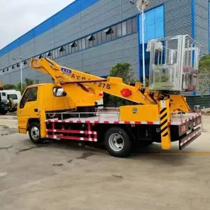 河南三门峡蓝牌高空作业车 外墙玻璃清洗升降设备 动力大轻便灵活