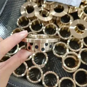 蘑菇头底枢轴承 固体镶嵌自润滑 自润滑角接触轴承 铜基镶嵌关节轴承 铜基镶嵌石墨衬板 盲孔镶嵌石