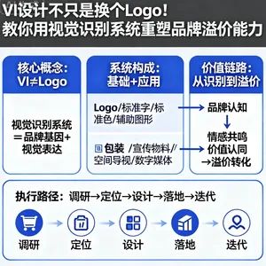 VI设计不只是换个Logo！教你用视觉识别系统重塑品牌溢价能力