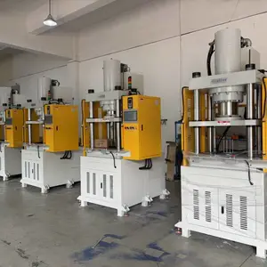 小型四柱液压机 精密型快速油压机 PLC程式控制 触摸屏设置