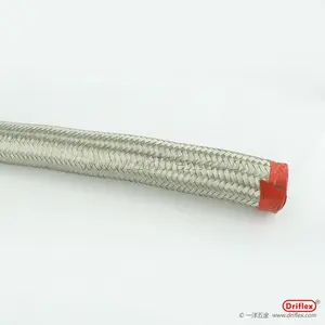 304不锈钢编织穿线金属软管配铜镀镍外丝直接头