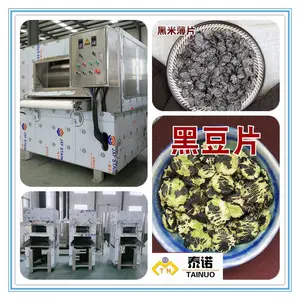 小型杂粮片生产设备 济南泰诺 黑米片机器黑豆片压片机器全自动