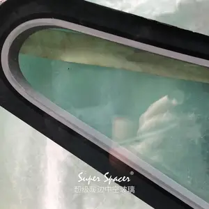 弯钢钢化半圆弧形异型曲面玻璃超级暖边中空玻璃