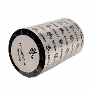 ZEBRA����110mm*300m��֬��̼������ֽ����PET���ɽ�����ɫ��