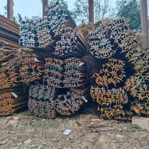 贵 州钢材建材市场销售矿用轨道钢 龙门吊起重机用钢轨