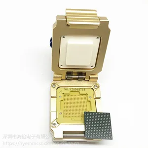 定制BGA256合金翻盖探针测试座BGA测试治具1.0间距17*17mm