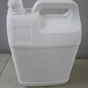 供应HDPE全新料5KG加厚食品级无塑化剂胶罐塑料方瓶扁壶