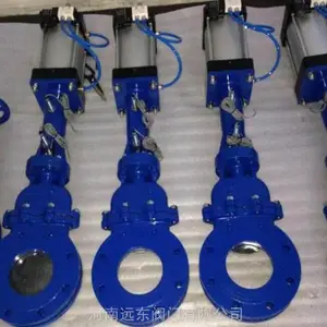气动加长杆暗杆刀型闸阀DMZ673H 河南远东阀门