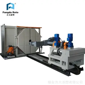 烟台方大滚塑小型电加热实验型滚塑机设备
