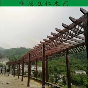 景区防腐木栈道 防腐木栏杆 公园防腐木栅栏 樟子松地板生产 众仁木艺