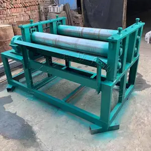 双组滚轴油桶整平机 油桶展平机 油桶压平机 油桶铁皮辗压铺平设备