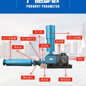 气力输送罗茨风机 曝气增氧 污水处理 性能稳定 罗茨鼓风机