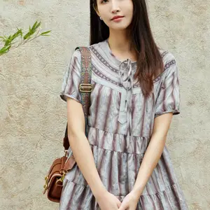 浪漫气质 精致女装素言夏 品牌撤柜库存尾货 折扣店库存供应链