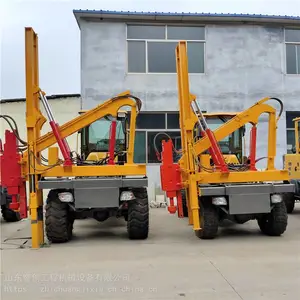 农村用小型打桩机 高速公路护栏钢管打桩机 智创 波形护栏打桩机