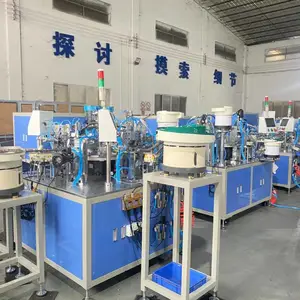 骏晟达非标自动化家居五金铰链偏心调节拆装中弯款全自动组装机
