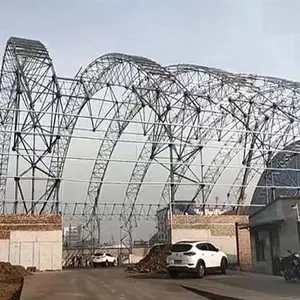 大型钢结构网架工程价格-陕西钢结构网架工程-龙之翔网架煤棚