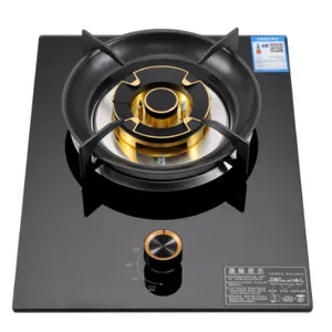焰博士燃气灶 3027 430 全黑玻璃面板 5.2KW 能效