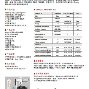 台湾S-putty5-s,导热系数10.0W/m*K