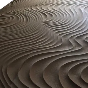 广东波浪板厂家大尺寸来图定制大乱纹立体波浪板造型板