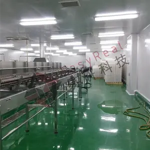 供应热灌装饮品生产线之倒瓶杀菌机