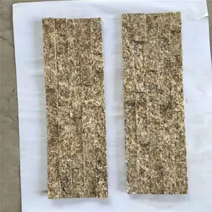 创盛石材 米黄色文化石 虎皮黄文化石厂家 园林别墅外墙石材