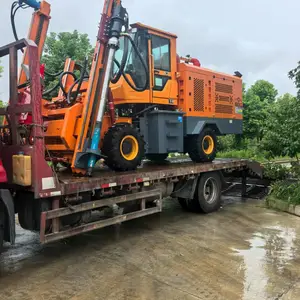 波形护栏打钻一体机 护栏钻孔机 高速公路打孔机