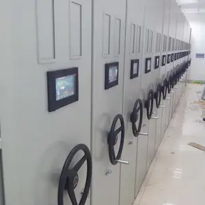 云南密集架厂家定制 手摇移动档案密集柜 办公室资料柜存储架