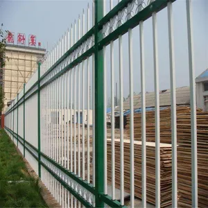 批发小区围墙别墅防护铁艺围栏网_厂区学校栏杆_公园景区铁艺锌钢护栏