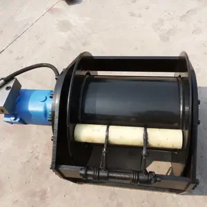 提升拉树用双筒液压卷扬机 4吨提升液压绞车