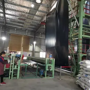 防渗土工膜可与各建筑物有良好搭接