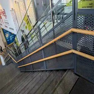 装饰护栏板@超市楼梯冲孔防护栏@专卖店展台装饰冲孔网