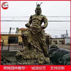 纯铜仿古哼哈二将 大型门神力士 韦驮天弥勒佛菩萨 寺院大佛像