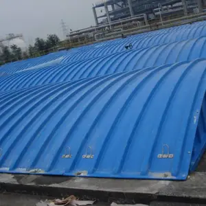 玻璃钢污水池盖板 拱形盖板 曝水池集气罩 玻璃钢盖板