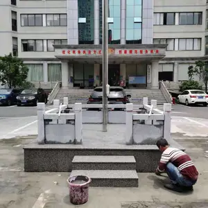 湖南麻石升旗台,方形国旗台,长沙大理石旗台